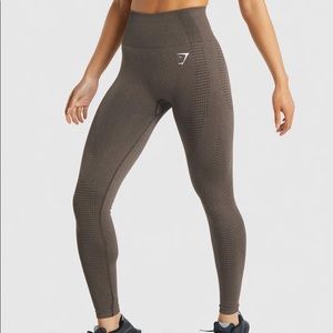Gymshark Vital Seamless 2.0 Leggings - Dark Brown Marl